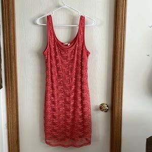 Cute tangerine colored MUDD xl mini dress